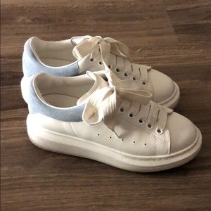 White and Blue Platform Sneakers IT 38 US 7.5
